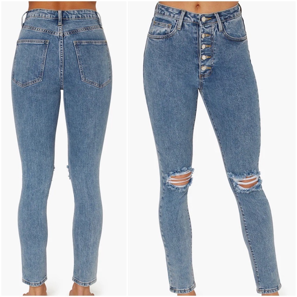{WeWoreWhat} Danielle High Rise Vintage Straight Leg Jeans, Size 26, NWT